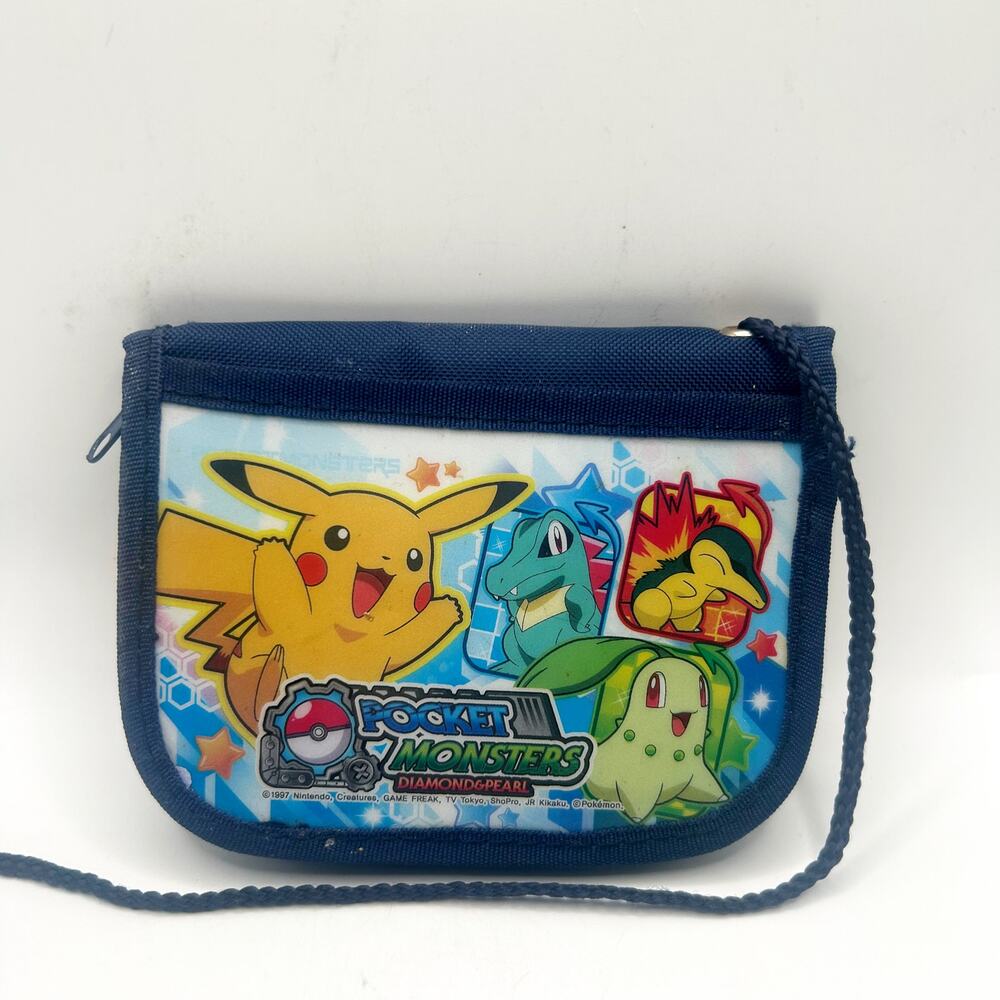 Vintage Pokémon Diamond and Pearl Pikachu Nintendo Kids Wallet w/ Palkia Dialga